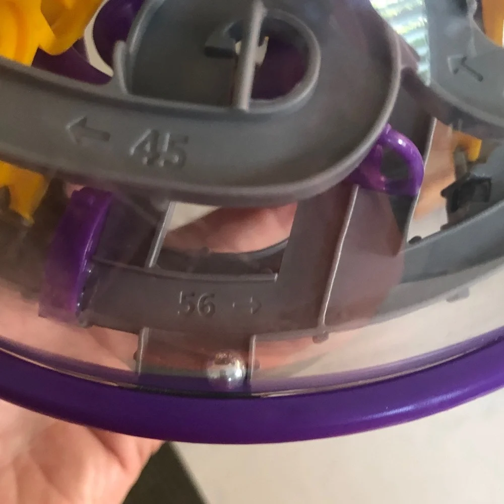 Perplexus Maze Ball Puzzle - Purple/Yellow